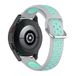 By Qubix Qubix Geschikt voor Samsung Galaxy Watch 4 Classic - 42mm & 46mm - Siliconen sportbandje met gesp - Grijs + turquoise