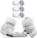 Goodies and Living Groothandel Bouchons en silicone adaptés aux Apple AirPods Pro - Blanc - Grand - 3 paires