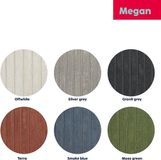 Kela Megan Badmat, 100 x 60 cm, Katoen, Rook Blauw
