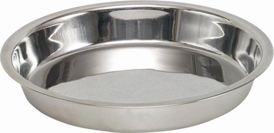 Nobby rvs eetbak verlaagde rand 15 cm - 2 ST