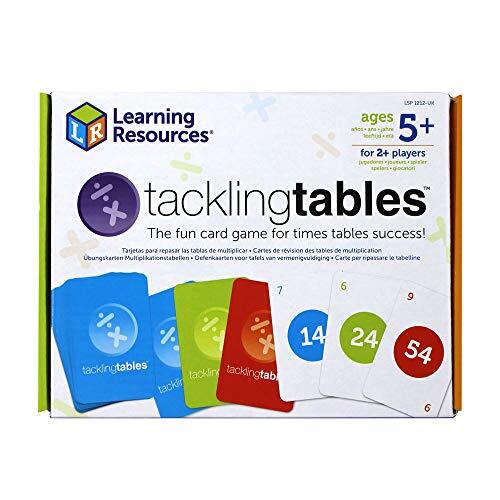 Learning Resources LSP1212-UK Tacklingtables Student Game Succes Thuis of in de klas, Set bevat Times Tabellen Grafiek 78 Graded Cards en Guide, Veelkleurig