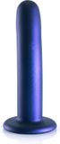 Shots Ouch! OU820MBL Smooth G-Spot Dildo Metallic Blue