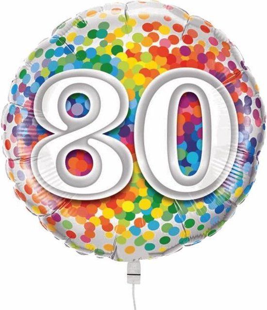 Qualatex Folieballon Confetti 80 cm Multi