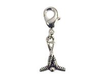INNSPIRO NICE CHARMS metalen hanger hockey met karabijnhaak 11x16mm 25u, 17x21mm., Metaal, Geen edelsteen