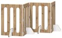 Syfax Opvouwbaar huisdierhek 4 st 201 x 38 x 70 cm