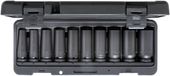 Gedore Slagmoerdopsleutelset 1/2", lang model, 10-dlg, 10-27 mm