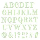 Sizzix Clear Stempels Set, Lino Type door 49 en Market, 36 Rubber Stempels