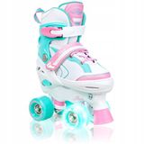 Raven Jools Lia Mint Verstelbare Rolschaatsen 34-37 met LED Wielen
