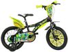 Dino Bikes Kinderfiets 14 inch dinosaurus - Kinderfiets Zijwieltjes - Jongensfiets - Zwart