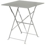 Bolero vierkante opklapbare stalen tafel grijs 60cm