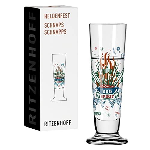 Ritzenhoff Heldenfest Shot Glass 40 ml - BBQ and Beer - nr. 14