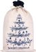 BRUBAKER Kerstzak Dennenboom Blauw - 80 cm Cadeautas Kerstmis
