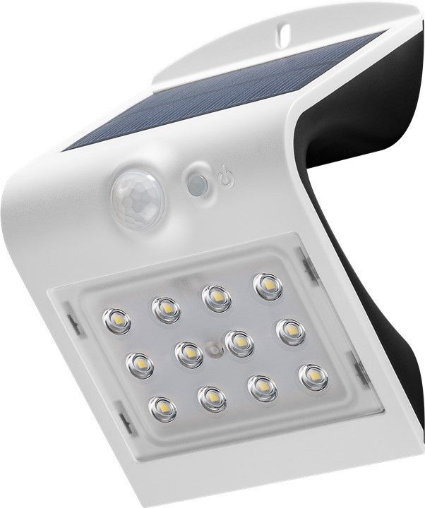 Goobay 45802 Solar LED Wandlamp met Bewegingssensor - Buitenlamp - Wit