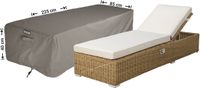Raffles Covers Beschermhoes ligbed - 225 x 85 H: 40 cm - Taupe