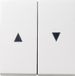 Gira Systeem 55 Interrupteur volets 029403 Blanc pur brillant