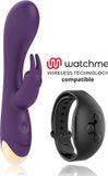 Treasure Laurence Vibrator Rabbit Vibrator Watchme Compatibel - Paars