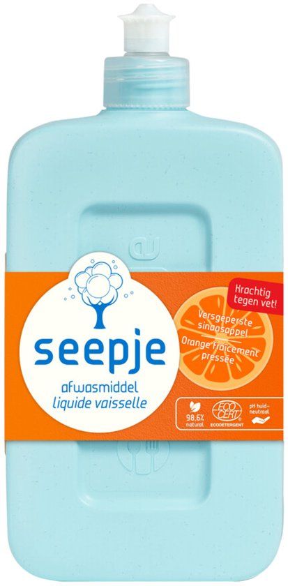 Seepje Afwasmiddel Versgeperste Sinaasappel Geur - 500 ml