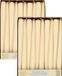 Conpax Candles Dinerkaarsen/kandelaar kaarsen Mega Pack - 100x stuks - creme wit - 25 cm - Tafelkaarsen