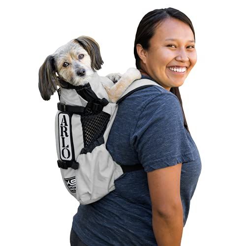 K9 Sport Sack | Verstelbare rugzak voor honden (maat XS, Air 2, antracietgrijs)