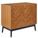HOME DECO FACTORY Commode élégante avec 3 tiroirs, noir, 90 x 79 x 49 cm