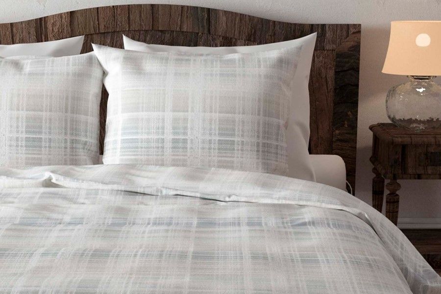 Heckett & Lane Izzy Flanel Dekbedovertrek Lits-jumeaux 260x200/220 cm - Illusion Blue