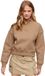 Superdry - Top sans col brodé Vintage Logo - Femme - Pulls - Pyramid Sands Brown - UK8-EU36
