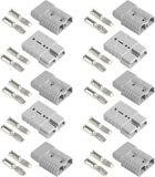 Merkloos Anderson Plug 50 A 600 V Quick Disconnect - Hoogspanningsverbinding voor Auto, Caravan, Boot en Zonnesystemen in Grijs