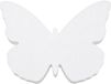 Bellatio Design Piepschuim vormen - vlinder - 1x - H20 x B27 cm - styropor hobby / DIY vorm - basis knutselfiguren