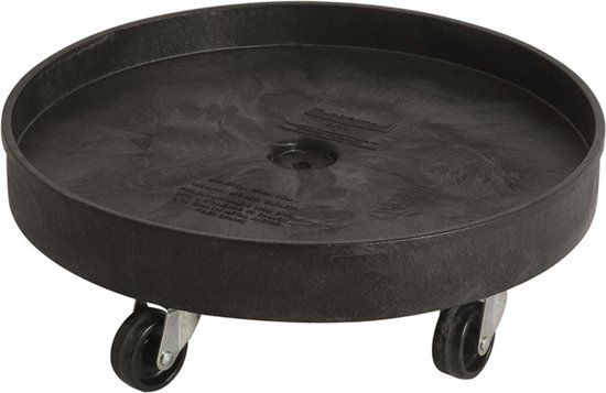 Rubbermaid Brute Universele Dolly Rond - Zwart - 62x62cm