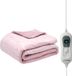 Seranova Elektrische Deken - 160x120 cm - 1 Persoons Warmtedeken - Dubbelzijdig Fleece - Knuffeldeken - Roze