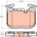 TRW Remblokkenset voor BMW 4-serie, 3 Serie F30/F31, 4 Serie F36, 1 Serie F20/F21, 3 Serie F34, 2-serie