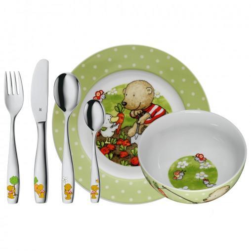 WMF Child's set 6-pcs. Pitzelpatz wit, groen, multi