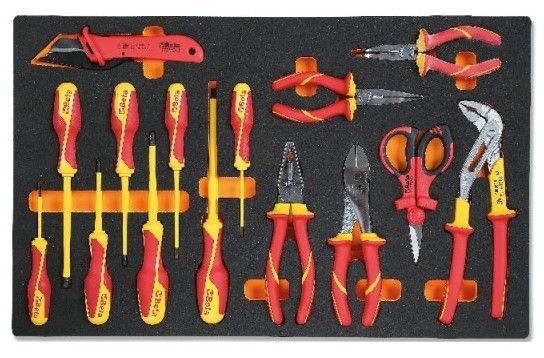 Beta M161 | Zachte inlegbak voor elektrotechnisch onderhoud | geisoleerde gereedschappen | 1000V
