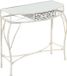 vidaXL Bijzettafel Franse stijl 82x39x76 cm Metaal Wit
