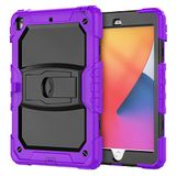 iPad Apple iPad mini 4/5 met standaard, duurzaam, hybride, schokbestendige, siliconen beschermhoes voor drie lagen voor kinderen (blauw groen geel)