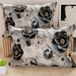 PETTI Artigiani Italiani - Paar kussenslopen 50 x 70 cm van microvezel, decoratief kussen voor slaapkamer, bank, woonkamer, set van 2 kussenslopen, bloemenpatroon 06/7, 100% Made in Italy