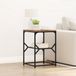 vidaXL Table d'appoint Vieux Bois 41 x 40 x 60 cm Bois d'ingénierie et Acier