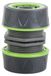 DIVODV 27906 Raccord de réparation pour tuyau d'arrosage 1/2" avec joint, noir et vert