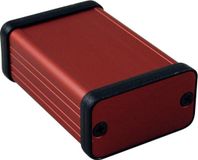 Hammond Electronics 1455D601RD Profielbehuizing – 60 x 45 x 25 mm – Aluminium – Rood