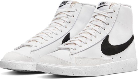 Nike Blazer Mid 77 Sneakers - Women - Size 38.5 - White - Black
