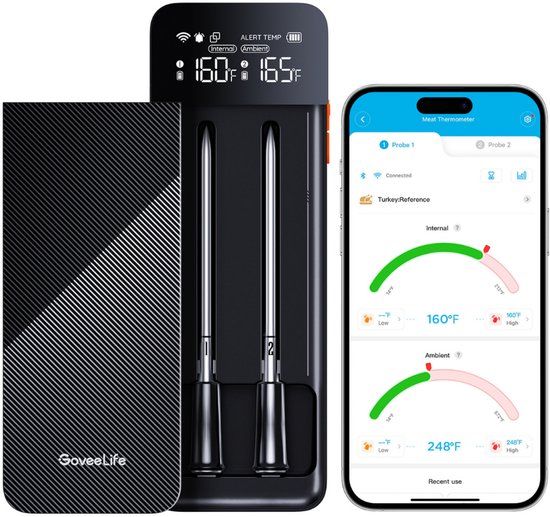 Govee slimme vleesthermometer draadloos - 2 probes