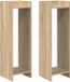 vidaXL Plantenstandaard 2 stuks Sonoma Eiken 30 x 30 x 100 cm Bewerkt hout