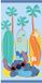 Lilo en Stitch Serviette de plage Surf Paradise séchage rapide 70 x 140 cm - Polyester - Bleu