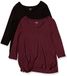 Amazon Essentials Dames Swing T-shirt met 3/4 mouwen en V-hals (verkrijgbaar in grote maten)