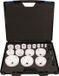 Promat jeu de scies cloches 18 pièces - profondeur de coupe 38 mm - bi-métal