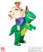 Generik Opblaasbaar man op dinosaurusrug kostuum voor volwassenen - Verkleedkleding - One size
