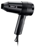 Merkloos Compact Hair Dryer - Hanging Loop - 1800 W - 3 Temperature Settings - Black - For Travel