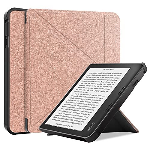 Lobwerk Cover voor Kobo Sage eReader 8 inch tablethoes slank met standaard functie en automatische slaap/waakfunctie in brons