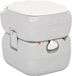 vidaXL Toilette de camping portable 22+12 L HDPE gris et blanc