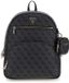 GUESS Power Play II Tech Backpack Coal Logo donkergrijs